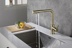 Timo Смеситель для кухни Hette 1026/02F Antique – фотография-4